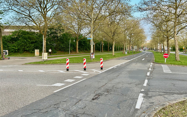 Kreuzungsbereich Hermann-Veit- und Steinhäuserstraße