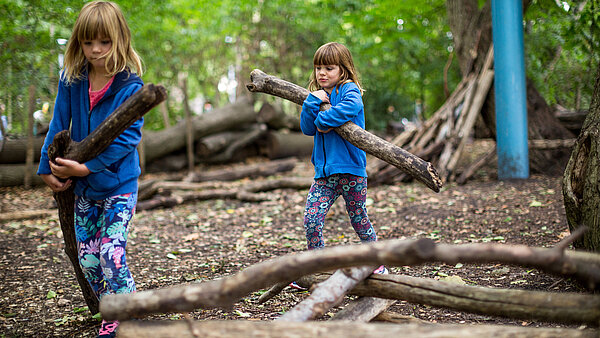 Naturerfahrungsräume für Kinder – Freies Spiel mit Naturmaterialien 