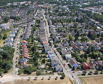 Luftaufnahme von Neureut-Heide