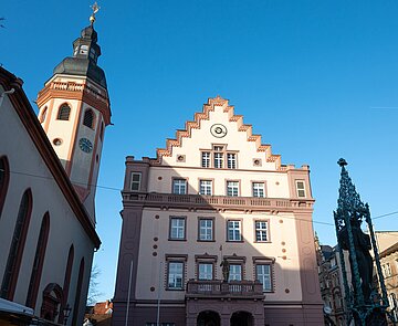 Außenansicht des Durlacher Rathauses