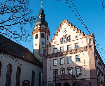 Außenansicht des Durlacher Rathauses