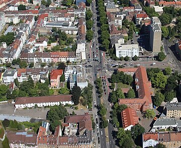 Luftaufnahme der Südweststadt
