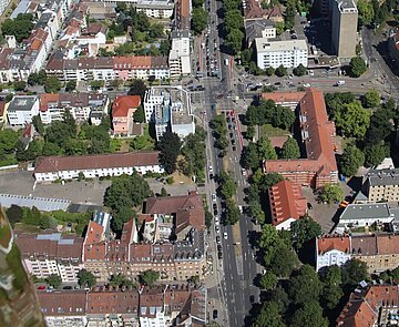 Luftaufnahme der Südweststadt