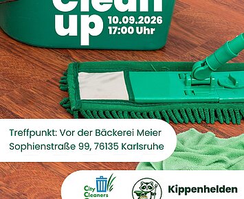 Cleanup in der Karlsruher Weststadt