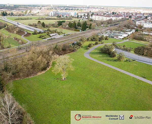 Trassenführung der künftigen Südumfahrung Hagsfeld