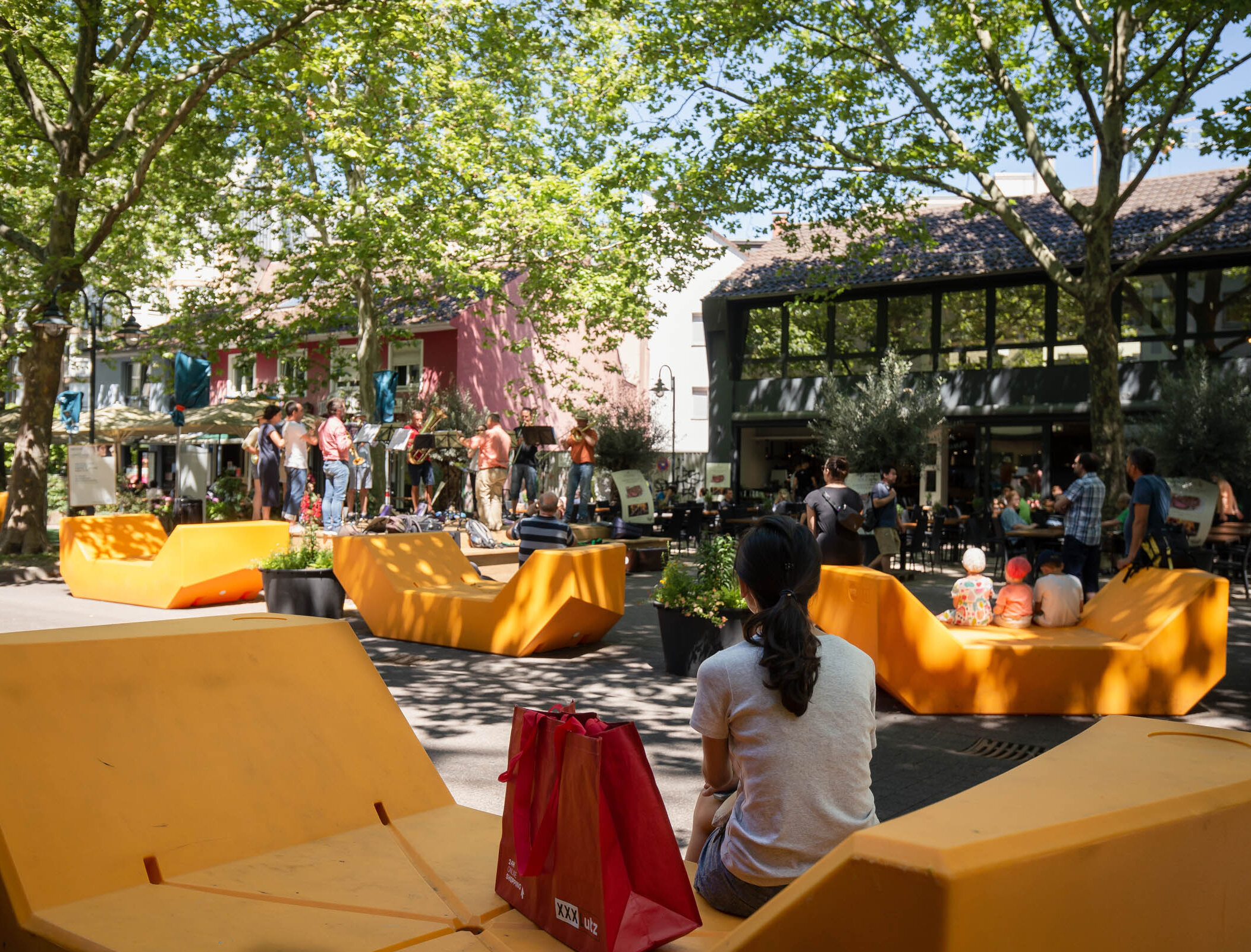 Posaunenensemble auf der Bühne