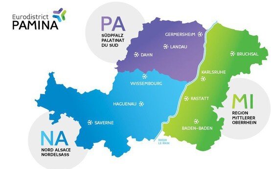 Abbildung Karte Eurodistrikt.