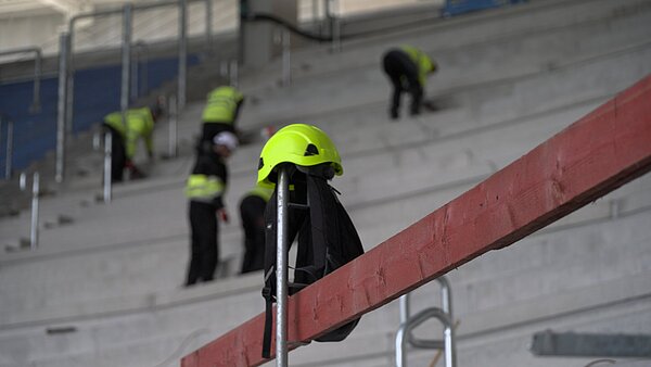 Baufortschritt im BBBank Wildpark