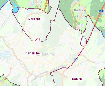 Abbildung der Hintergrundkarte "Gemarkungen"