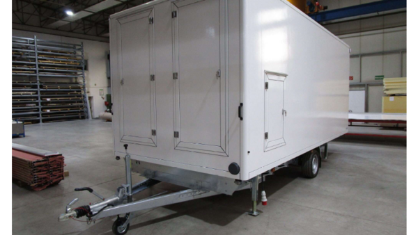 Außenansicht Toilettenwagen