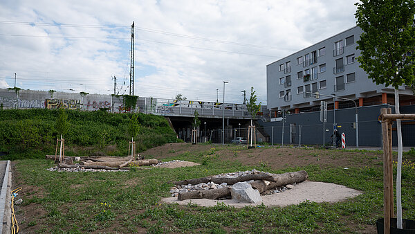 Blick auf eine Baustelle