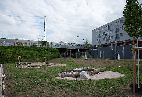Blick auf eine Baustelle