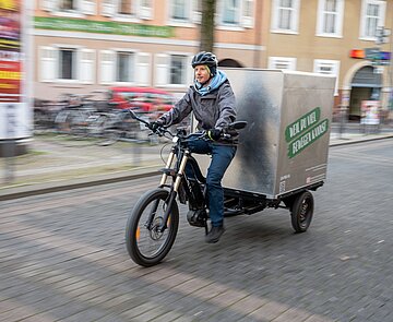 Micro-Hubs können eine stadtweite Lastenradlogistik ermöglichen