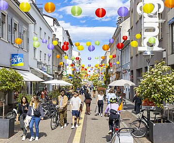 Die Südliche Waldstraße beim „Fest der Sinne“