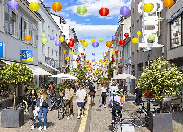 Die Südliche Waldstraße beim „Fest der Sinne“