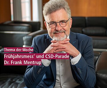 Oberbürgermeister Dr. Frank Mentrup spricht zum Thema der Woche