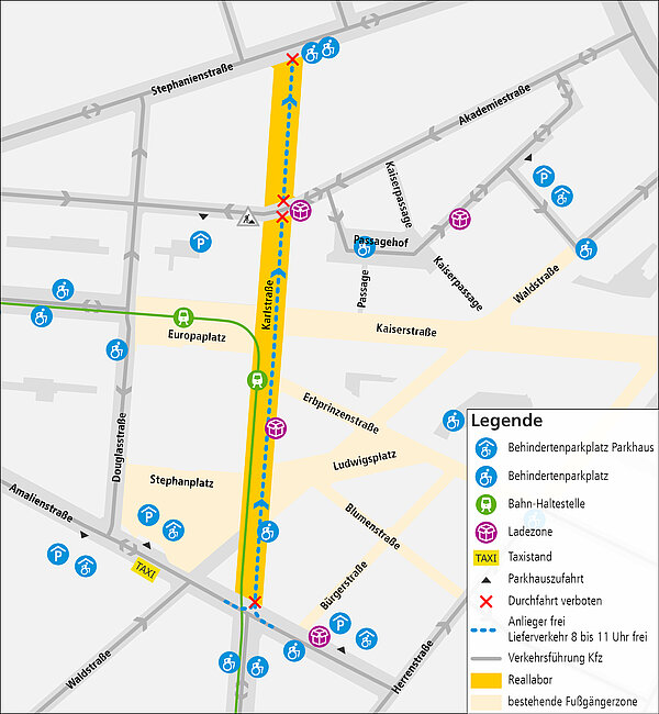 Übersichtskarte der Karlstraße