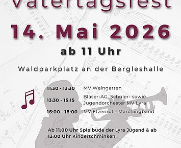 Vatertagsfest des MV Lyra Stupferich