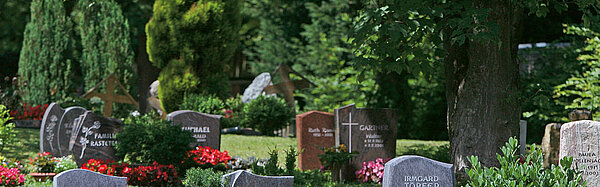 Grabareal gärtnerischgepflegte Gemeinschaftfelder