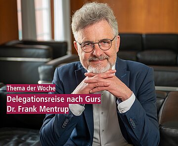Oberbürgermeister Dr. Frank Mentrup spricht zum Thema der Woche