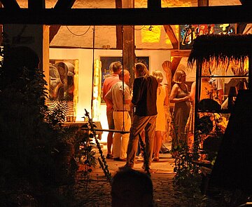 Die Offenen Ateliers ermöglichen Einblicke in die Hinterhöfe in Durlach und Grötzingen