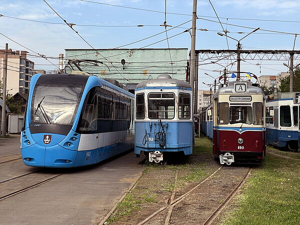 Bild des Straßenbahndepots in Winnyzja