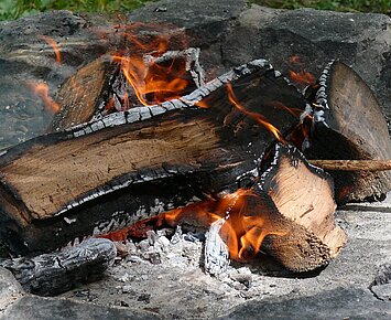 Kreativ mit Holz - Glutbrennen und Schnitzen
