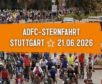 Zubringer zur ADFC-Sternfahrt in Stuttgart