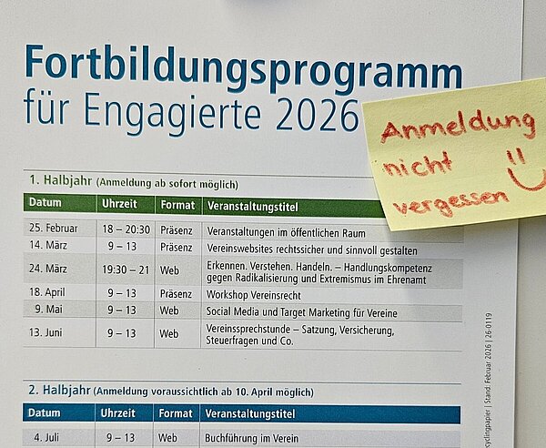 Für engagierte Menschen in Karlsruhe gibt es ein Fortbildungsprogramm