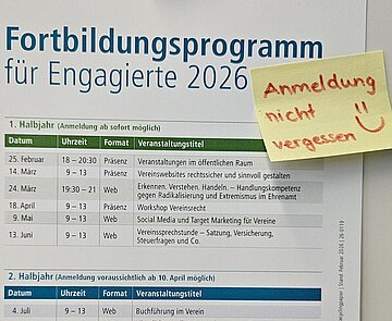 Für engagierte Menschen in Karlsruhe gibt es ein Fortbildungsprogramm