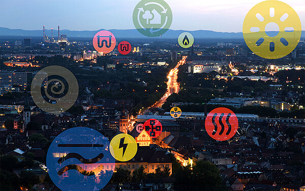 Symbolbild für den Energieleitplan der Stadt Karlsruhe - Turmbergblick