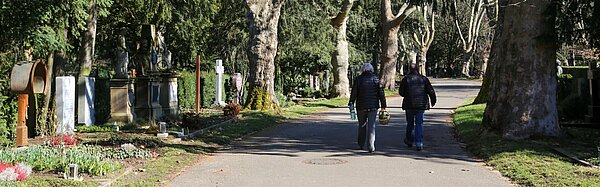 Impressionen Hauptfriedhof März 2021