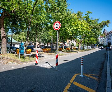 Verkehrsversuch, Sophienstraße, Sperrung KFZ-Verkehr, Fahrradstraße, Verkehrsberuhigung
