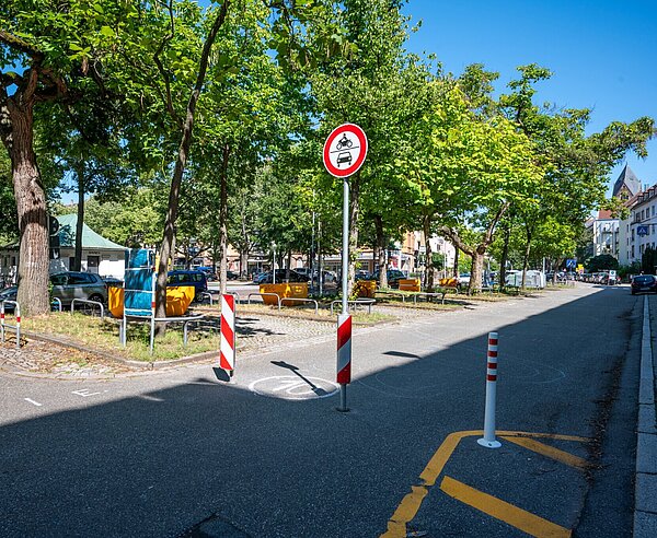 Verkehrsversuch, Sophienstraße, Sperrung KFZ-Verkehr, Fahrradstraße, Verkehrsberuhigung