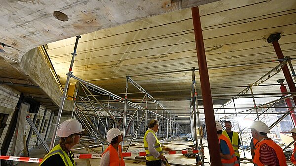 Begehung der Stadthalle, Juni 2023