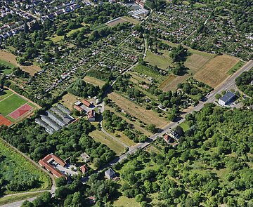 Luftaufnahme von Durlach