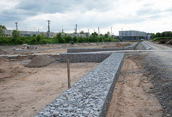 Blick auf eine Baustelle