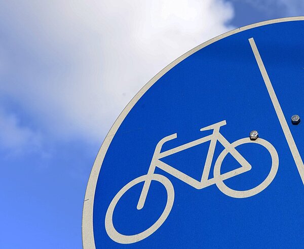 Straßenschild, Getrennter Fuß- und Radweg, BYPAD