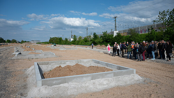 Blick auf eine Baustelle