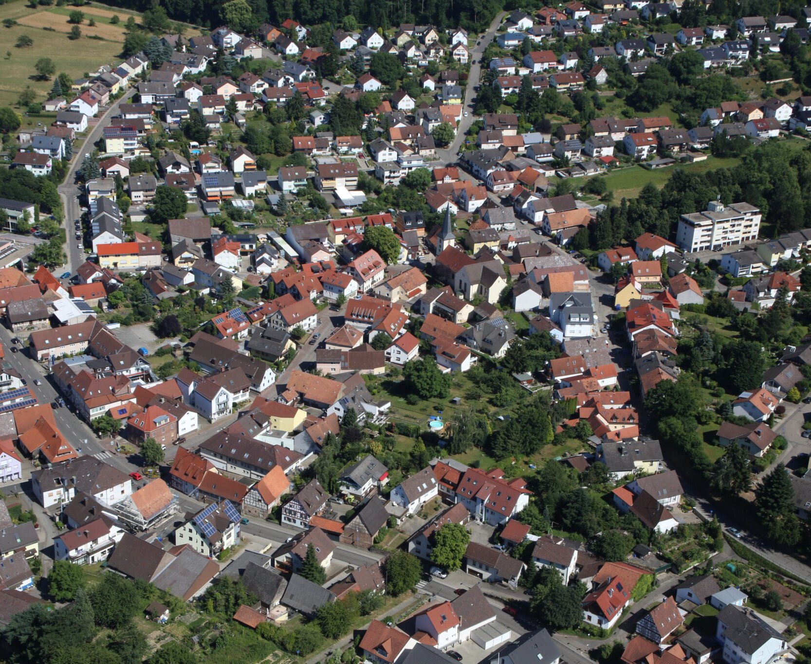 Luftaufnahme von Stupferich