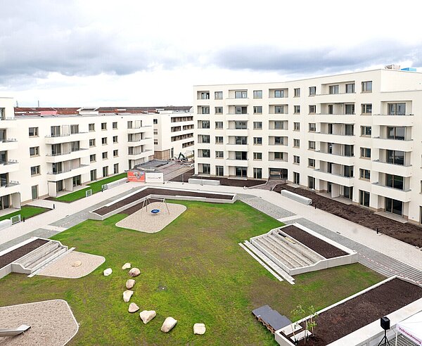 Baufertigstellung Volkswohnung Woerishoffer Straße, Oberreut; 173 neue Wohneinheiten