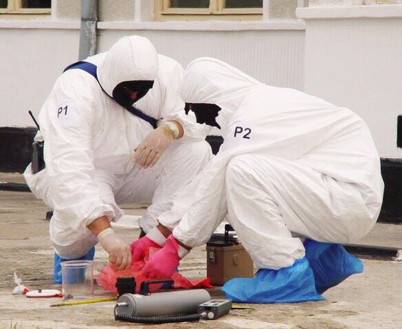 Sicherung von radioaktivem Beweismaterial