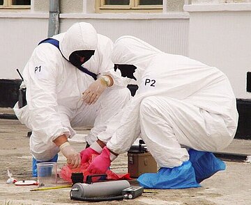 Sicherung von radioaktivem Beweismaterial