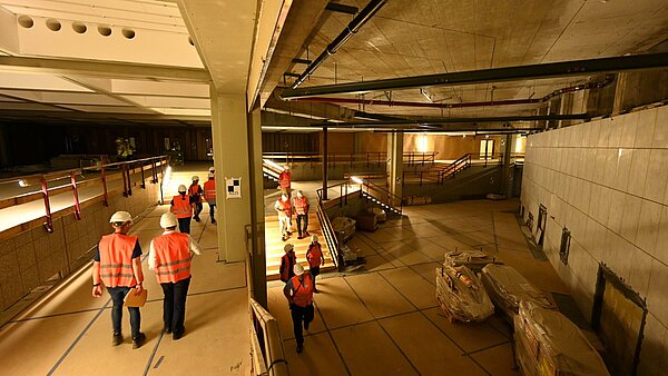 Begehung der Stadthalle, Juni 2023