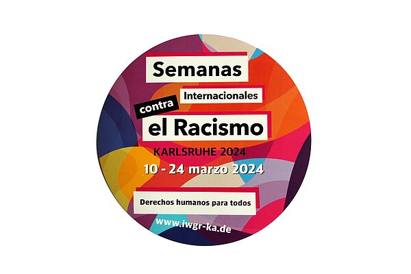 Die Sticker, die für die Aktionswochen werben, sind in elf Sprachen verfügbar.