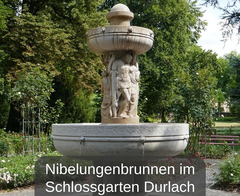 Nibelungenbrunnen im Durlacher Schlossgarten