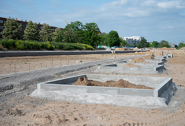 Blick auf eine Baustelle