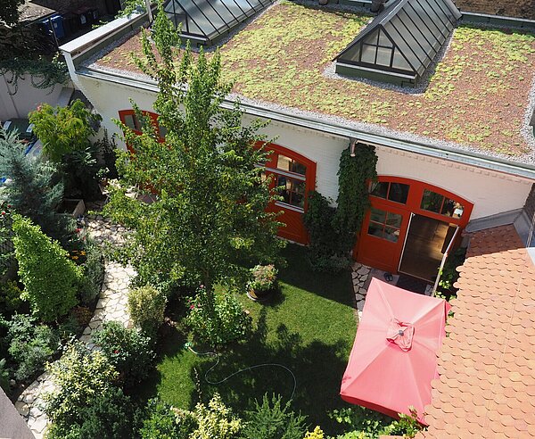 Hof Dach Fassade Förderprogramm