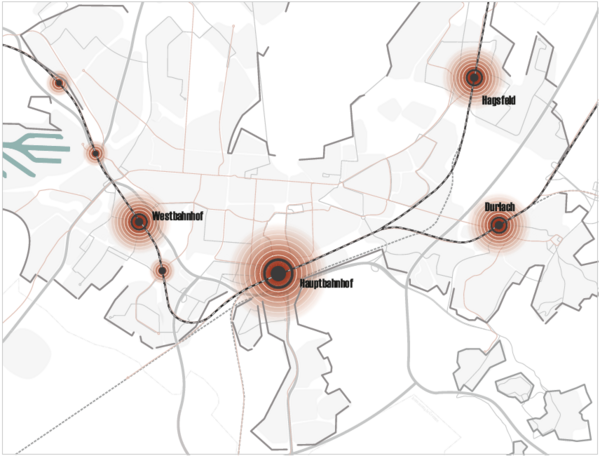 Planskizze zu Mobilitätsstationen ausbauen