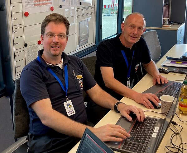 Führungskräfte der Feuerwehr Karlsruhe